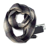 HighlandPride™ Cashmere Infinity Scarf With Secret Zipper Pocket