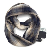 HighlandPride™ Cashmere Infinity Scarf With Secret Zipper Pocket