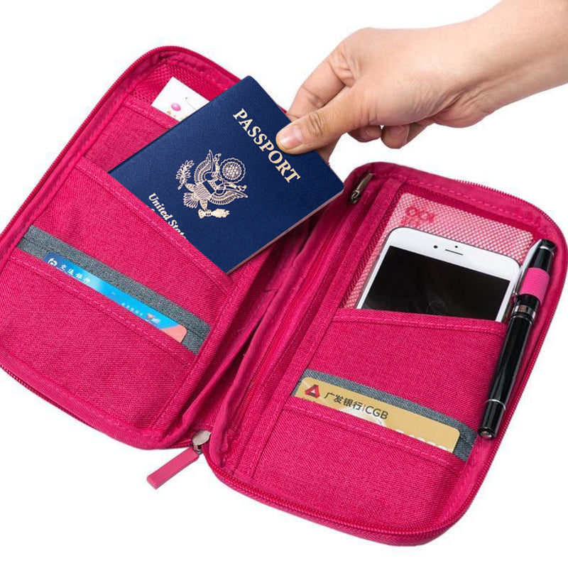 Travel Accessories Storage Bags For Travel Wallet With Passport Cover  Credit ID Cards Tickets Holder Purse Bag Oxford Wallets
