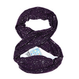 Infinite Galaxy™ Hidden Zipper Pocket Glitter Scarf