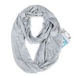 Infinite Galaxy™ Hidden Zipper Pocket Glitter Scarf