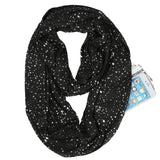 Infinite Galaxy™ Hidden Zipper Pocket Glitter Scarf