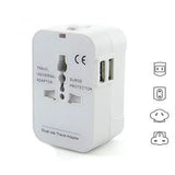 Travel Power Adapter and Charger with Dual USB Ports