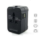 Travel Power Adapter and Charger with Dual USB Ports