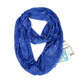 Infinite Galaxy™ Hidden Zipper Pocket Glitter Scarf
