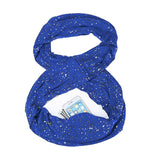Infinite Galaxy™ Hidden Zipper Pocket Glitter Scarf