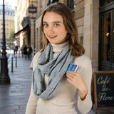 Infinite Galaxy™ Hidden Zipper Pocket Glitter Scarf