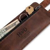 Stealth Handmade Leather Wrist Wallet Cuff