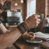 Stealth Handmade Leather Wrist Wallet Cuff