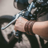 Stealth Handmade Leather Wrist Wallet Cuff