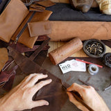 Stealth Handmade Leather Wrist Wallet Cuff