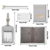 Gilded Vegan Leather Passport Cover And Luggage Tag