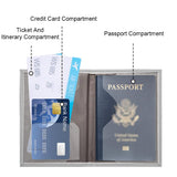 Gilded Vegan Leather Passport Cover And Luggage Tag
