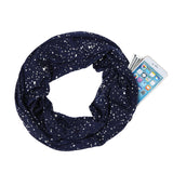 Infinite Galaxy™ Hidden Zipper Pocket Glitter Scarf