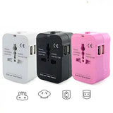 Travel Power Adapter and Charger with Dual USB Ports