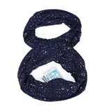 Infinite Galaxy™ Hidden Zipper Pocket Glitter Scarf