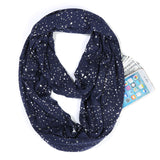 Infinite Galaxy™ Hidden Zipper Pocket Glitter Scarf
